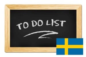 To-do-List Schweden-Urlaub