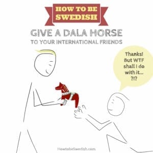 Buy a Red Swedish Dala Horse for Your International Friends - How to be Swedish