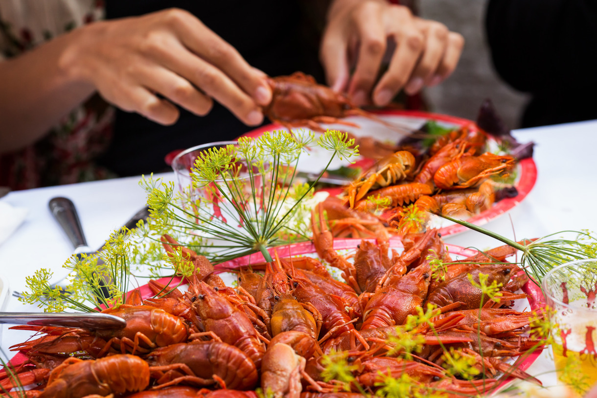 Swedish tradition: crayfish party