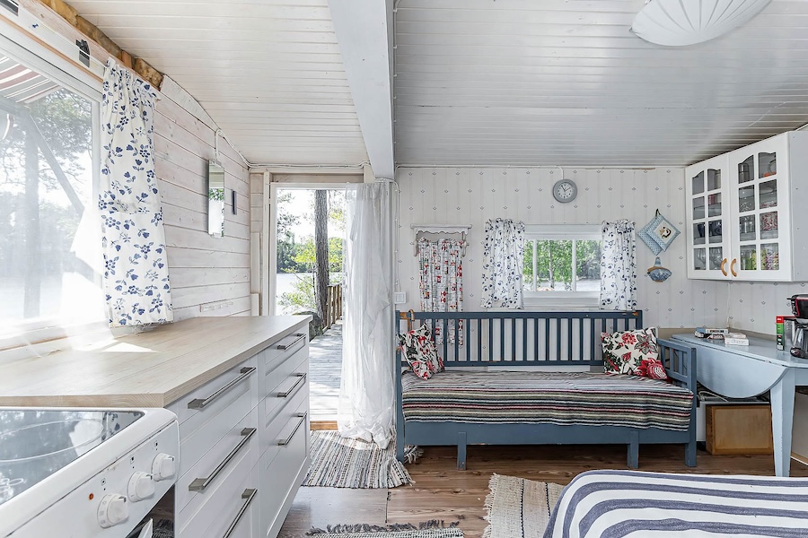 Haus in Schweden Wohnzimmer Küche