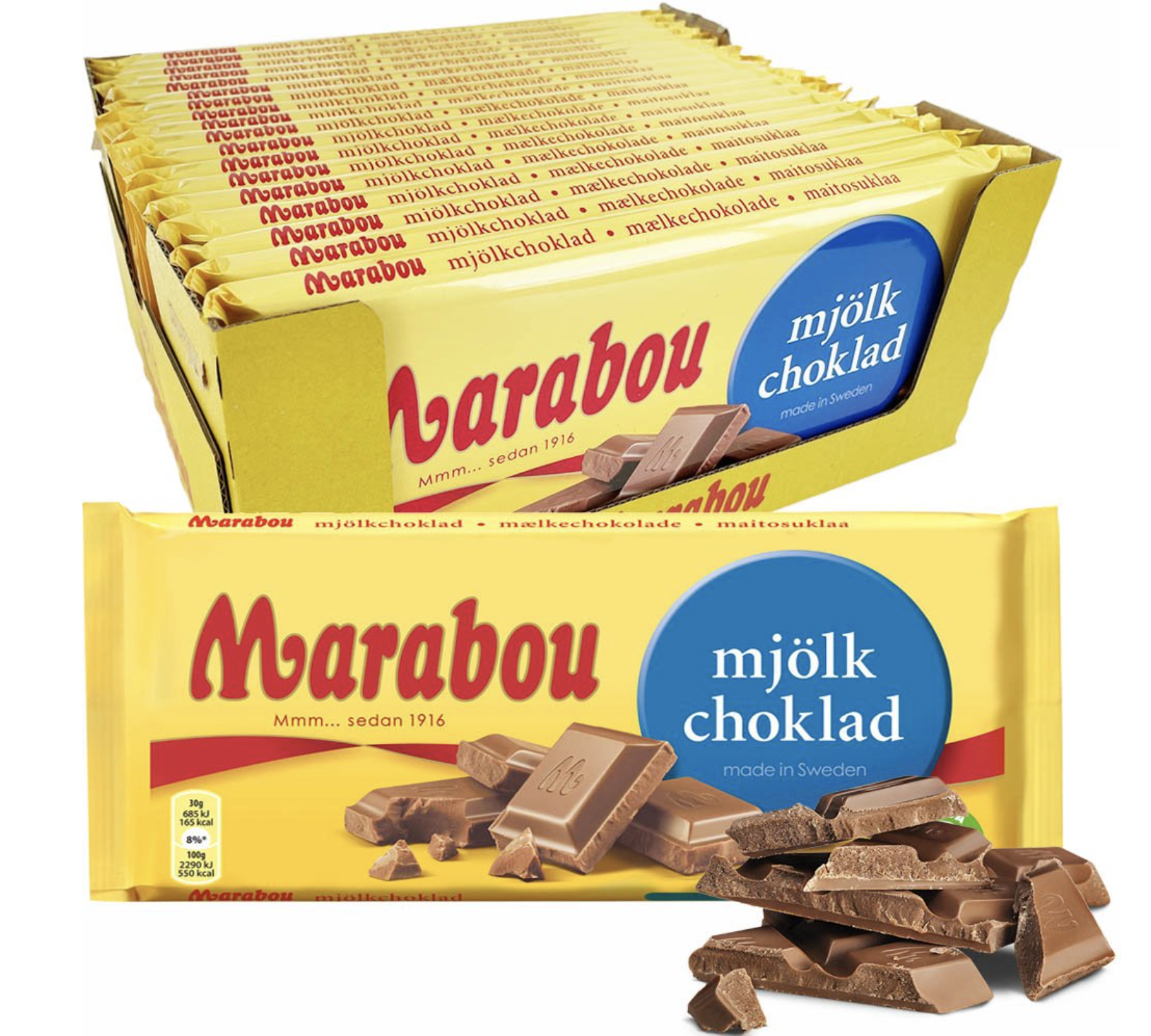 Swedish chocolate - Marabou milk chocolate - gift idea for Sweden fans