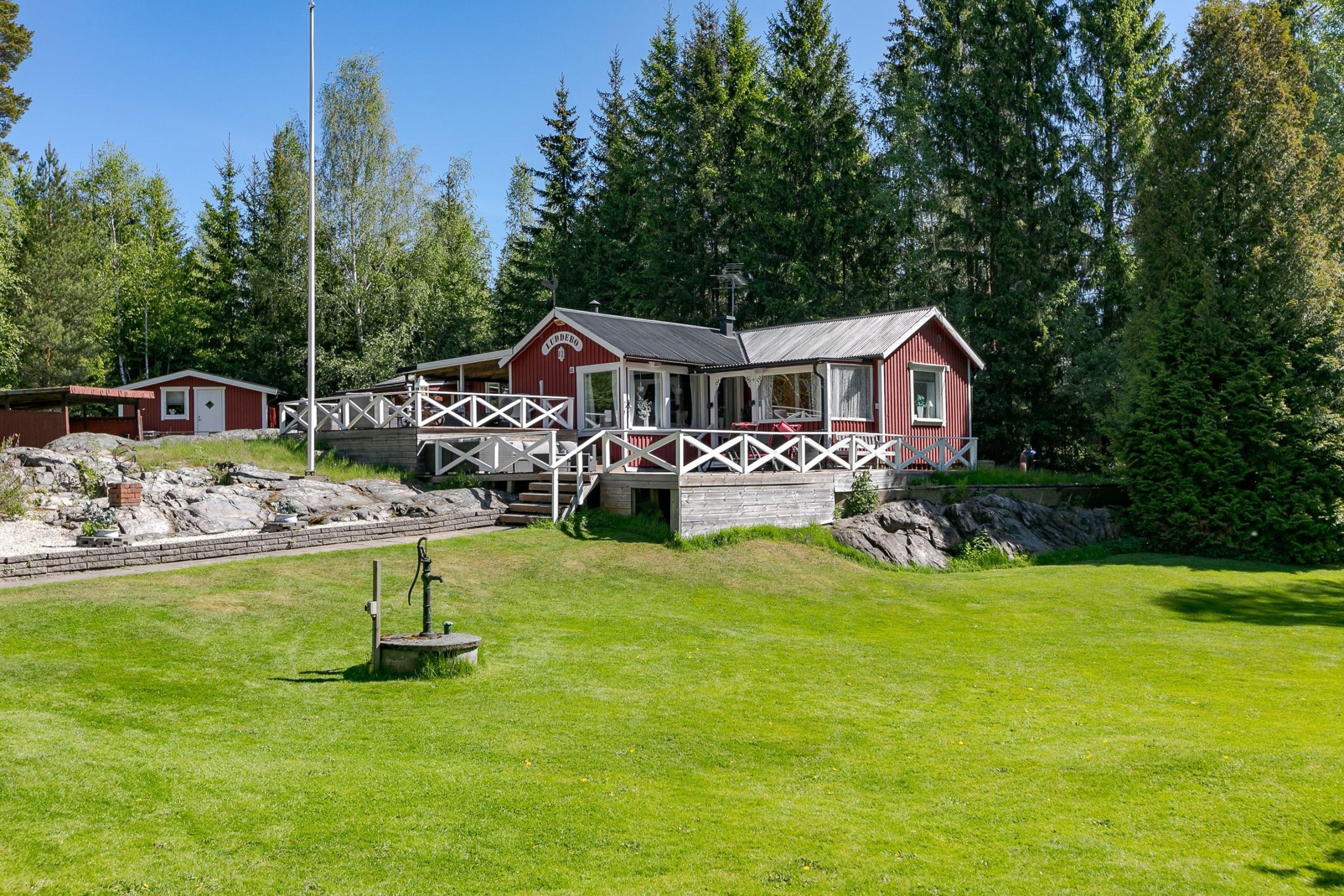 Rotes Haus in Schweden am See