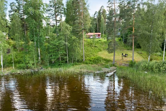 Rotes Schwedenhaus am See 