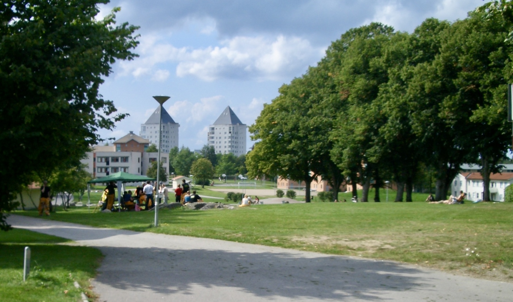 Swedish students party on Campus in Växjö Sweden 2005